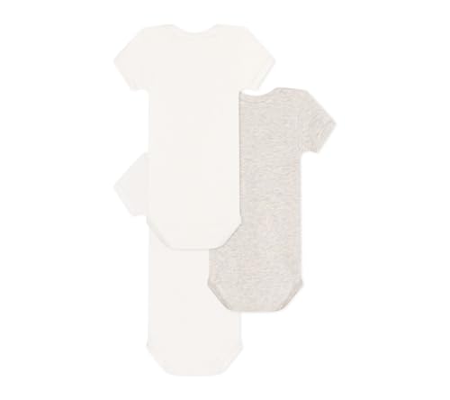 Set da 3 body a maniche corte in cotone con cuoricino neonato - 2