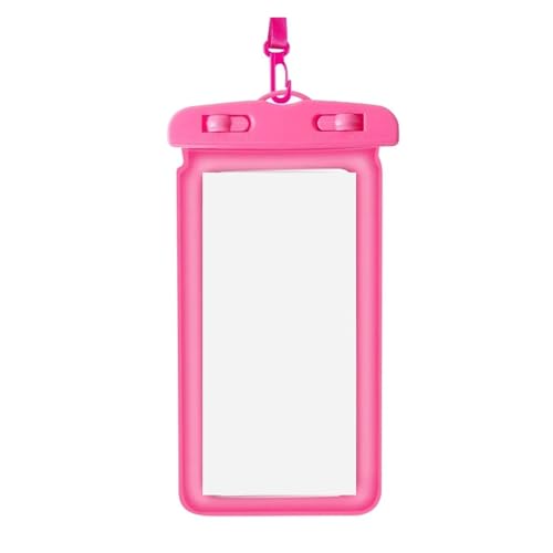 Pochette étanche universelle rose pour téléphone portable avec cordon