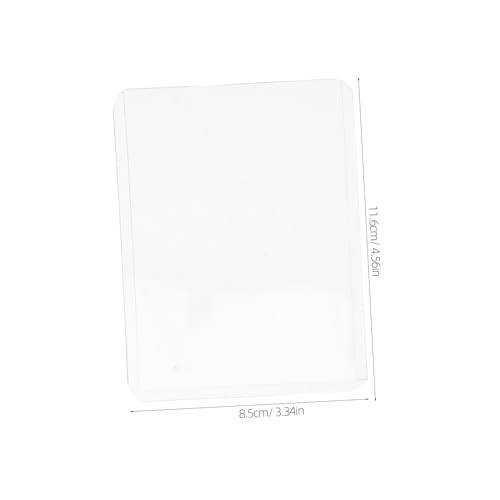 DOITOOL 3pcs Card Holder Sleeves Plastic Id Card Holder Precision Fit for Ids Student Credit Ec Protective Multipurpose Lightweight2