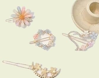 Hair Clip Jewelry Set, Fashion Hair Accessories Girls Hair Pins, Baby Hair Clips, Kids Hair Clip Women And Girls Hair Accessories Pack of 12 PCS