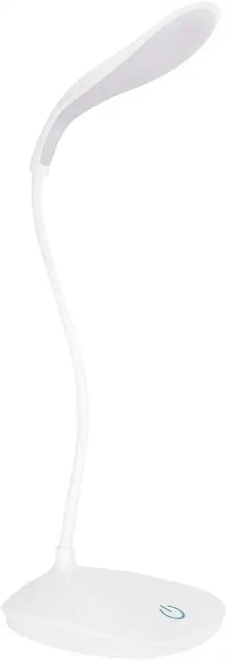 Luminária de Mesa LED USB Flexível e Recarregável – Abajur com 3 Níveis de Intensidade de Luz (Branca)