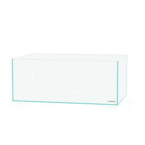 Image of LANDEN 45S 5.4 Gal Shallow Tank, Shallow Fish Tank, Rimless Low Iron Tank W17.7xD11xH7.1 in(45x28x18cm); 5mm Thickness Aquascape Fish Tank, Black Leveling Mat Included