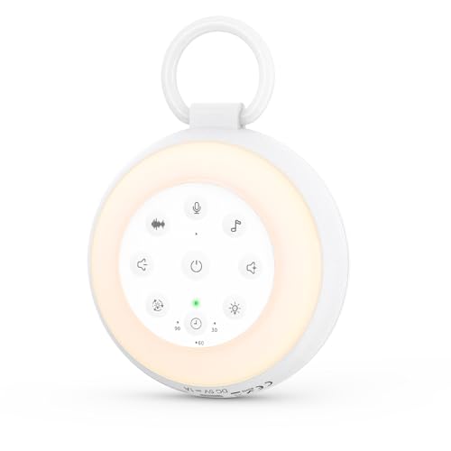 AMIR White Noise Machine, Portable Sound Machine for Baby, White Noise Sound Machine with 24 Soothing Sounds, Baby Sleep Soother, Sound Therapy for Home, Travel