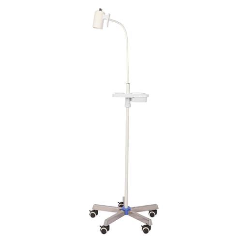 Lampe d'examen médicale 12W à col de cygne flexible sur roulettes