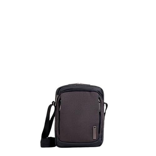 PACO MARTINEZ Bolso de Hombre, Bolso Bandolera 27x24x6 cm, Color Gris
