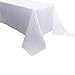E-TEX Oblong Tablecloth - 90 x 156 Inch - White Rectangle Table Cloth for 8 Foot Rectangular Table in Washable Polyester