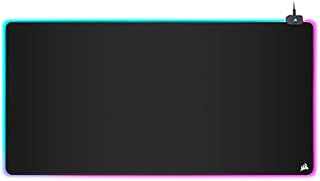 Corsair MM700 RGB Extended 3XL Cloth Gaming Mouse Pad / Desk Mat - Massive 1,220mm x 610mm (48 x 24) Cloth Surface - 360° Three-Zone RGB Lighting - Two USB Ports - Anti-Skid Rubber Base - Black