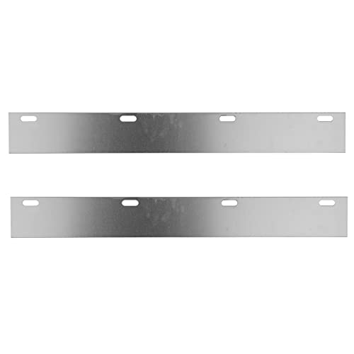 Image of Vehicle Exterior Guard, Aluminum Semi Truck Mud Flap Conspicuity Ctrips Reflective Strips Kit with DOT-2 Certified Reflective Strips 24 inch x 2-7 /8 inch - Straight Mud Flap Hangers- Pack of 2 pcs