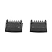 Audio Crossover, Universal 2 Way Speaker Frequency Divider High Frequency Capacitors 2pcs Black for Car