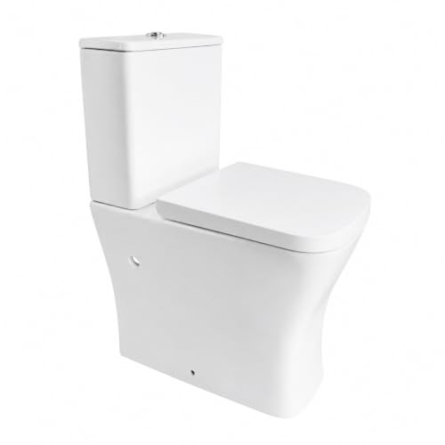 BAIKAL Inodoro PMR. Inodoro Adaptado. WC Movilidad Reducida. Asiento a Mayor Altura que Facilita Sentarse y Levantarse. Cómodo y Seguro para Personas Mayores