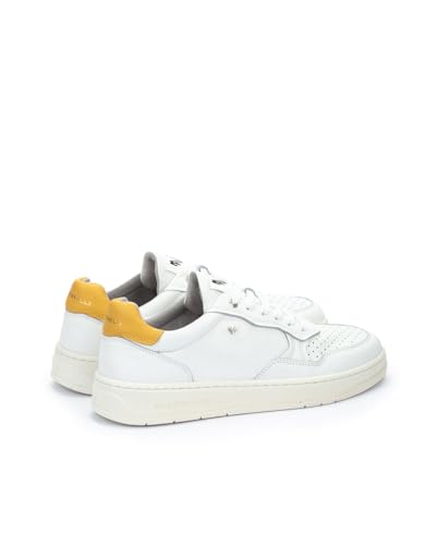 Martinelli Para Hombre. 1660-2825S1 Zapatillas Retro De Piel Newhaven Blanco (44), Plano, Cordones, Casual - 3
