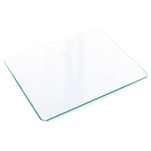 Tempered Glass Shelf - 19.1" L X 14.8" W Load by 44.1 Lbs, Original Glass Shelf of Ryoko Glass Display Cabinet, Replaceable and Addable