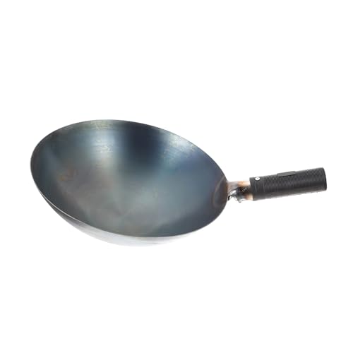 Wok para cocina LIFKOME con mango ergonómico negro miniatura 1
