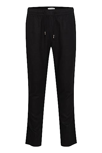Pantalon en lin Solid SDTaiz pour homme coupe droite noir XXL
