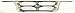 Evan-Fischer Grille Assembly Compatible with 1995-1997 Ford Ranger Chrome Shell/Painted Silver Gray Insert 2WD/4WD Styleside XLT Model