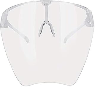 Face Shield Glasses Anti-Fog, UV-Protected Face Cover for Men & Women Reusable Splash-Resistant Visor Safety Goggles for Cycling, Outdoor, Camping, Travel