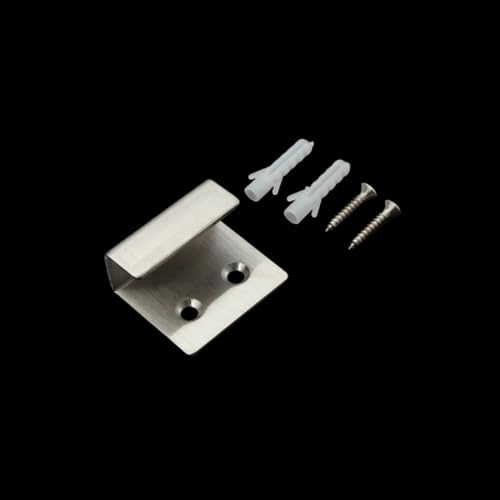 Image of 8 Pcs TileDisplay Wall Hanger, 8 Pcs Stainless Steel Wall Mount Brackets Hook, Heavy Duty Tile Hanger for Mirrors, Picture Frame Ceramic Wall Display (Silver Inner Width 15mm /0.59 inch)