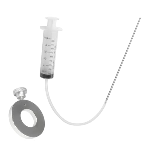 Image of Motorcycle Fork Oil Level Tool, Motorcycle Suspension Oil Level Adjuster Gauge Tool with Adjustable Ring, 60ml Syringe Professional Fork Oil Adjuster Kit for Maintenance