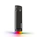 HidrateSpark PRO Smart Water Bottle Tritan Plastic, Tracks Water Intake & Glows to Remind You to Stay Hydrated - Chug Lid - Black