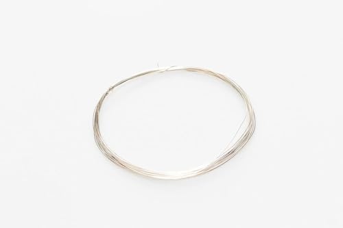 Image of 925 Sterling Silver Wire, 30 Gauge, Round, Half Hard, 3FT by CRAFT WIRE | Sterling Silver Wire for Jewelry Making, Wire Wrapping, Solid 925 Sterling Silver, 0.255mm Wire, High Quality Made in USA