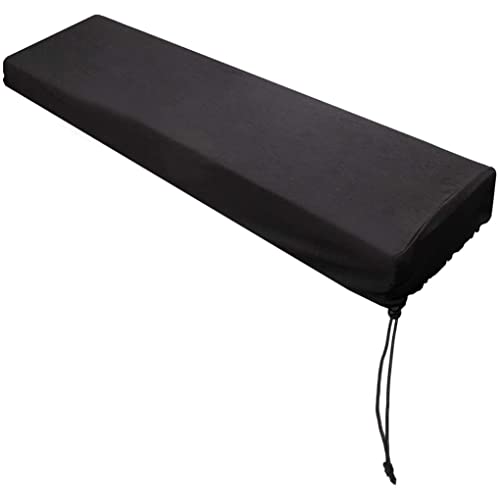 Digital Piano Dust Cover Stretchable Keyboard Cover 61 Keys Electronic Piano Dust for 61 Keys Black
