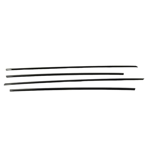 Moldura de ventana exterior negra para Audi A4 2017-2019 de eje corto 3