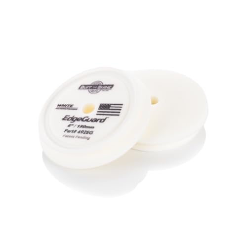 Image of Buff and Shine - EdgeGuard Foam Pads - White - 6 Inches - Pack of 2