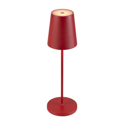 Slv Lampada Ricaricabile A Led Vinolina Two, Rossa, Alluminio, Ø 11 Cm,