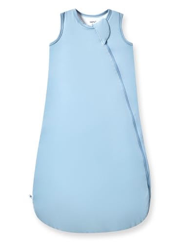 Image of HAPIU Unisex Rayon Made from Bamboo Baby Sleep Sack TOG 0.5, 2-Way Premium Zipper, Wearable Blanket