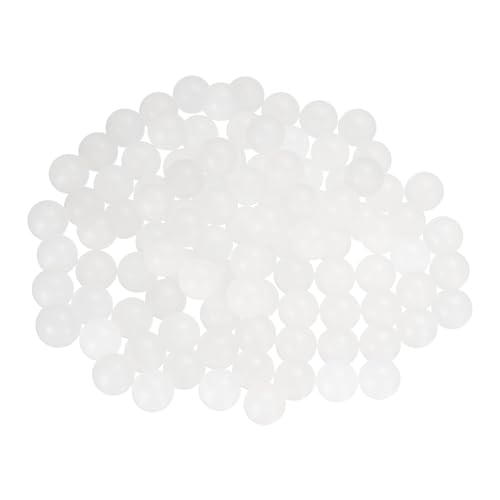 uxcell 200pcs PP Plastic Bearing Balls 7/16" Solid Plastic Balls, G2 Precision Bearing Ball Frosted Surface, White