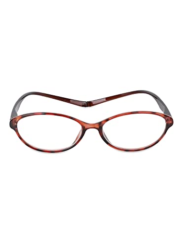 ハックベリー 老眼鏡 首に掛けられる 度数 +2.00 オーバル ブラウン