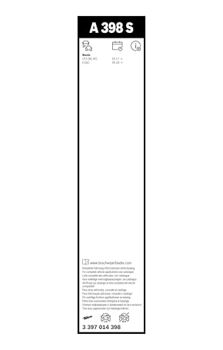 Image of BOSCH 3397014398 AeroTwin Wiper Blade Combo Pack - Set of 2 (24 inch & 18 inch) | Driver and Passenger Side Original Equipment Replacement Blades
