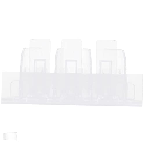 SOLUSTRE Supermarket Shelf Pusher Machine 3pcs Plastic Drink Pusher White Automatic Vending Machine Slide