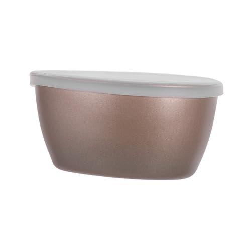 CLISPEED Tazón De Huevo Al Vapor Mini Sartenes Con Tapas Utensilios De Cocina Para Microondas Cocedor De Huevos Microondas Mini Tazas Para Hornear Sartén De Queso Acero Al Carbono Rose Gold