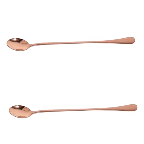 Unomor Versatile Long Handle Bar Spoon Stainless Steel Multi-use Stirrer for Cocktails Teas Iced Beverages