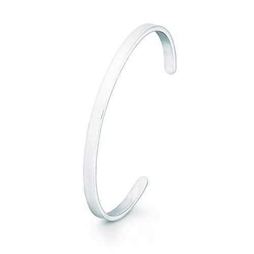 Preisvergleich Produktbild s.Oliver Damen-Armreif Edelstahl schlicht basic gravurfähig