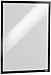 Price comparison product image Durable DURAFRAME Self-Adhesive Magnetic Frame | A3 Format In Black | Pack of 1 Frames | Document Frame for Professional Internal Signage