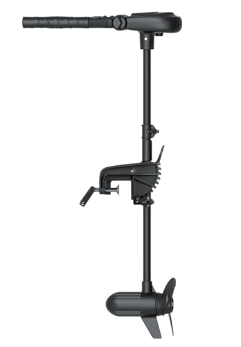 MTLAKEMOTOR HASWING Electric Trolling Motor – 24V 3 HP Power 35.4 Inch Shaft Protruar Brushless Transom Mount Bracket Stepless Speed Control Folding Handle Boat Fishing Saltwater Freshwater