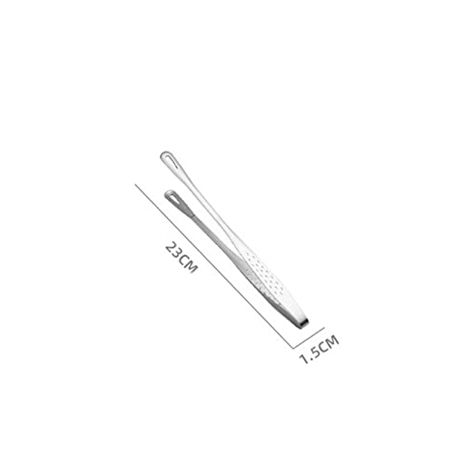 Pinzas de acero inoxidable con mango largo ergonómico para buffet 6