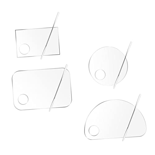 Healeved Crylic Palette Makeup Set Makeup Mixing Plate Smooth Texture Easy Cleaning Nail Polish Foundation Mixing Tray Cosmetic Accessories