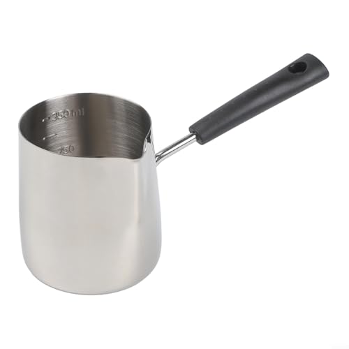 Pentola da cucina in acciaio inox per caffè turco, latte, burro e salsa, con lunga durata (350 ml)