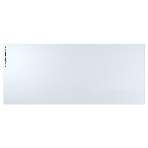 Image of Pulsar - Superglide Premium Glass Mouse Pad XXL ALUMINO-Silicate Glass Surface Anti-Slip Fully Molded high-Density Silicone Rubber 38.5in x 16.5in (XXL, White)