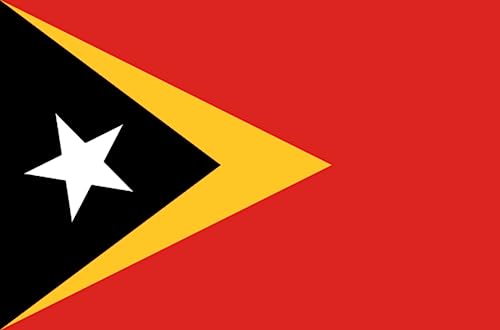 Drapeau Timor Oriental (5 x 3.3 cm) - Sticker/autocollant