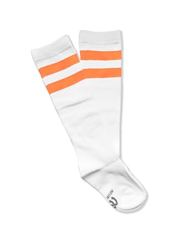 NEON NATION Unisex Child Kid Size White Knee High Tube