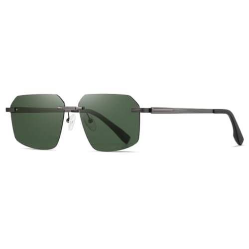 Lunettes polarisées homme sans monture anti-reflet et protection UV totale
