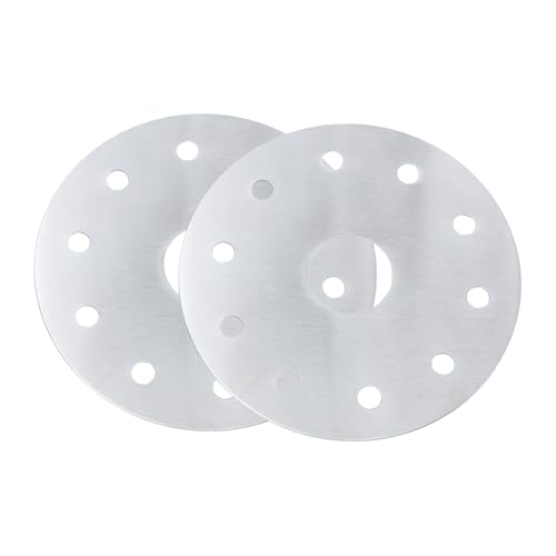 VILLCASE 2 Piezas Disco Difusor de Calor para Cocina Inducción Acero Inoxidable Placa Conductora de Calor para Vitrocerámica y Estufa Eléctrica para Uso