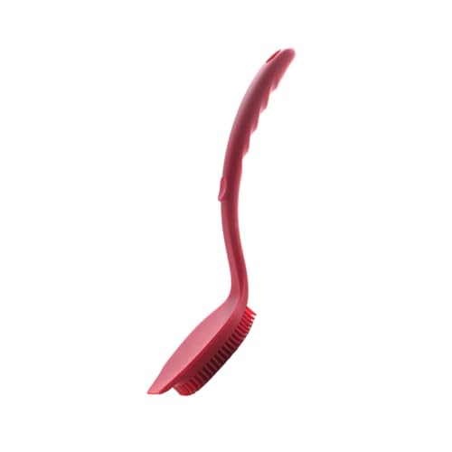 KOMBIUDA Cepillo de Limpieza Fregadero Sink pratos cozinha Tabla de Cortar Soporte para Utensilios de Cocina Mousse vaisselle Junta Cepillo para Platos Cepillo para ollas Gel de sílice Rojo