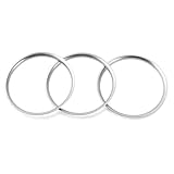 Embellecedor Del Anillo De Salida Del Aire Acondicionado Del Coche Para Mazda 2 CX-3 CX3 RF ND MX-5 Molduras Interiores De Coche(Plata)