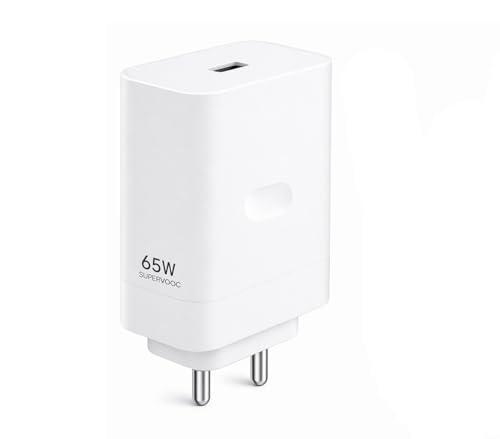 Image of 65W SuperVOOC Fast Charger Adapter, Compatible with OnePlus /Oppo /Realme /Vivo, Supports VOOC /Warp /Dash /SuperDART Charging Technology (Adapter Only)
