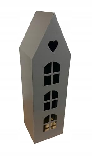 Kapaga - Rost Metall Laternen - Kerzenlaterne Indoor - Gartenlaternen - Kerzen - Laternenhaus - Teelichthaus - Latarne - Für Room Decor, Geschenke - Edelrost (Höhe 53 cm)